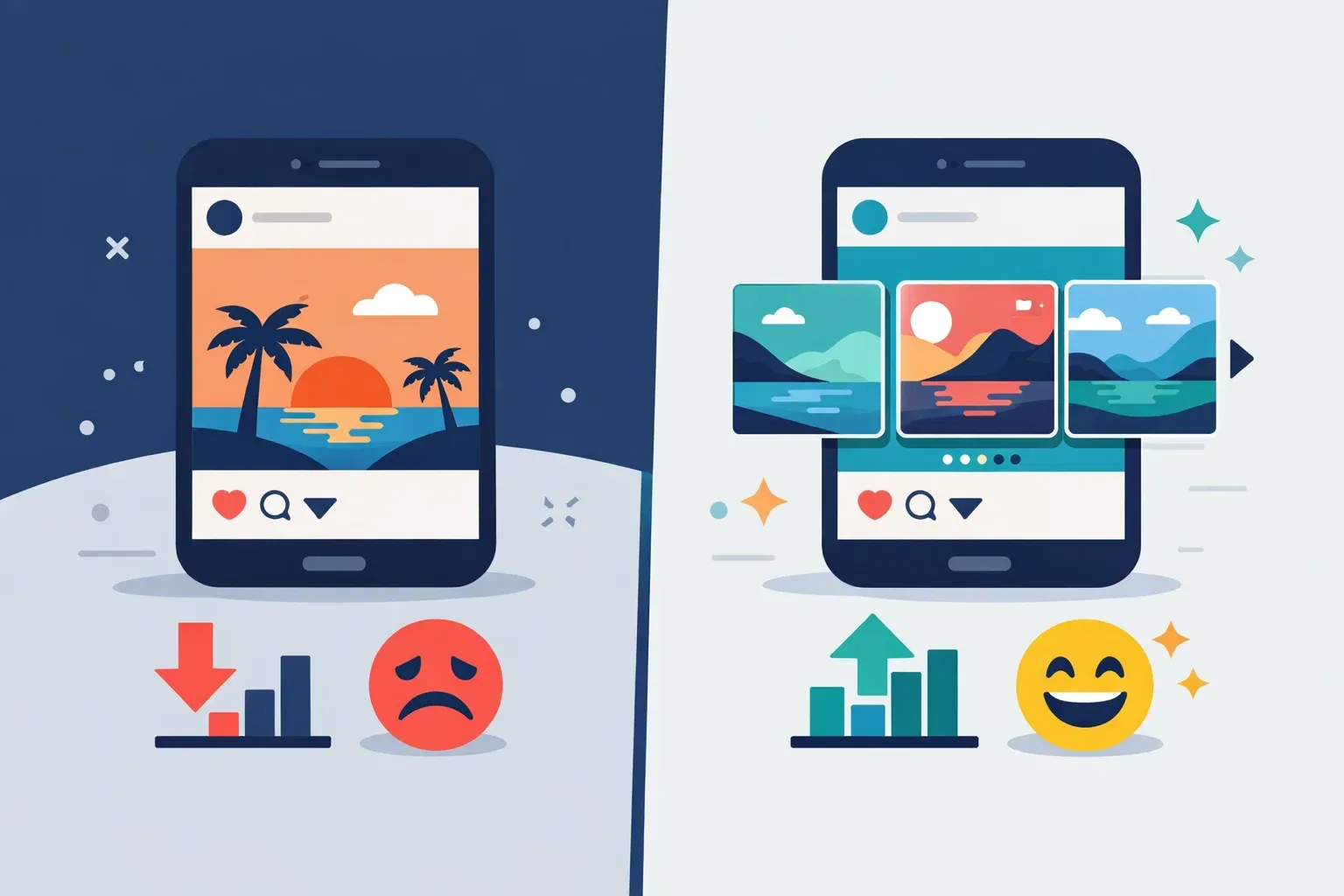 Instagram carousel templates - Why Do Instagram Carousel Templates Outperform Single-Image Posts?