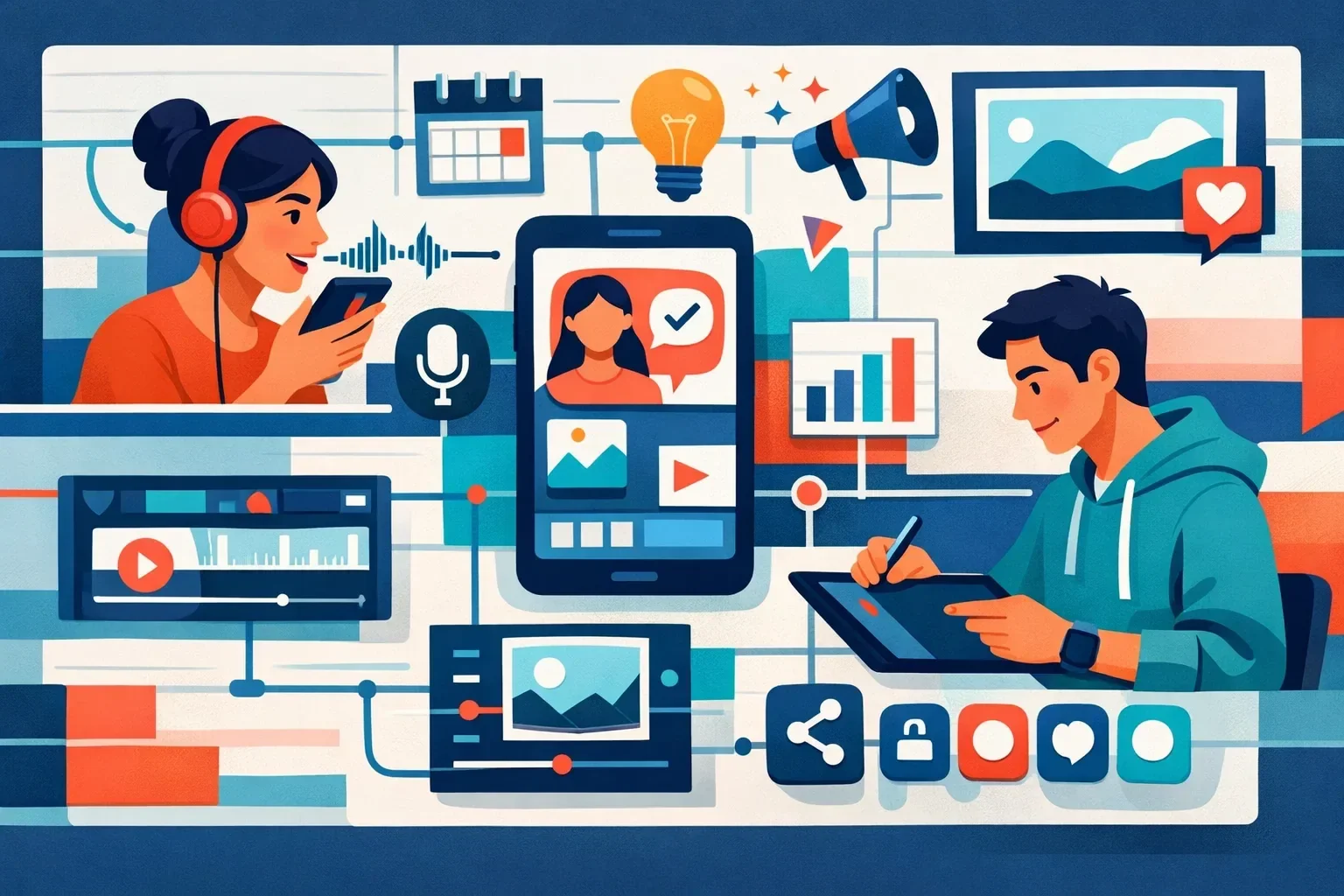 social media content maker app - How to Build a 30-Day Content Queue with an AI Social Media Content Maker App